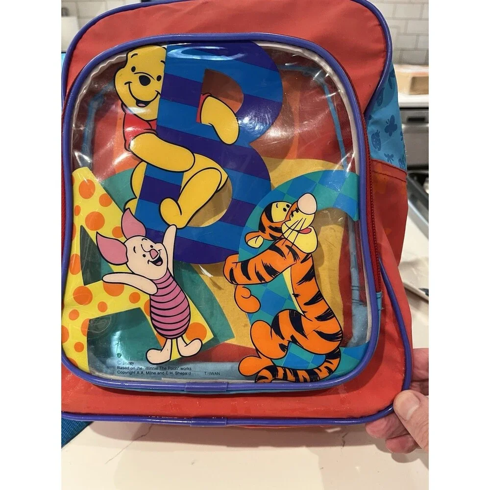 Vintage Disney Winnie the Pooh Piglet Tigger Mini Backpack.